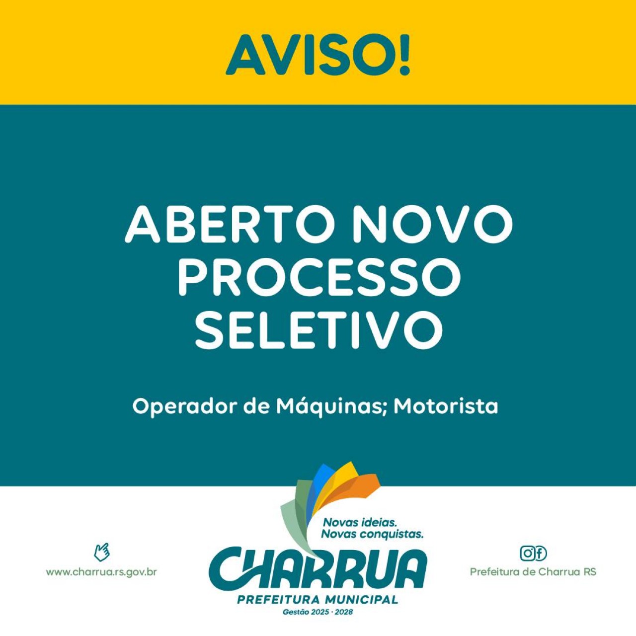 Charrua abre processo seletivo para operador de máquinas e motorista