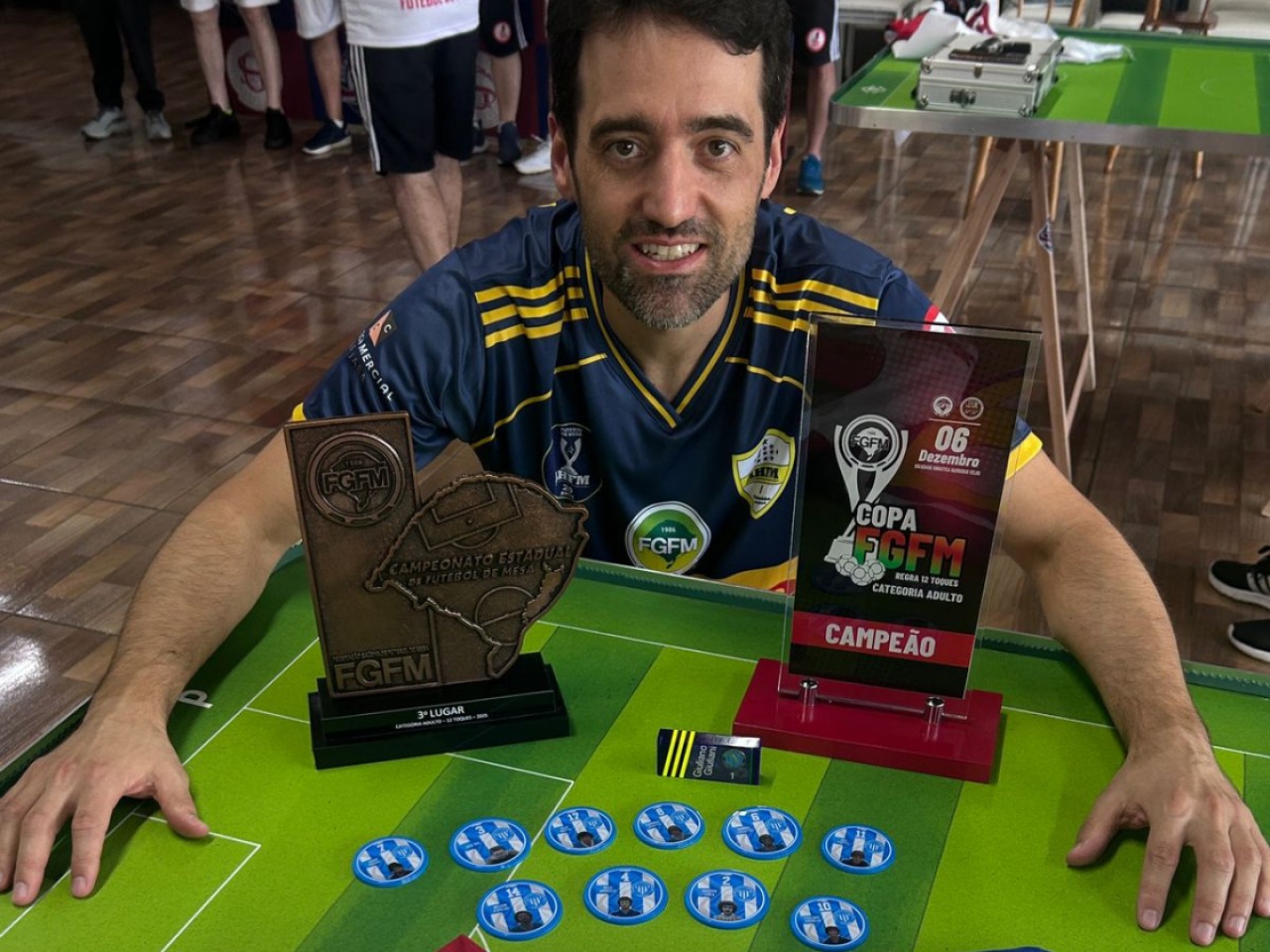 Atleta de Tapejara é campeão em torneio gaúcho de Futebol de Mesa