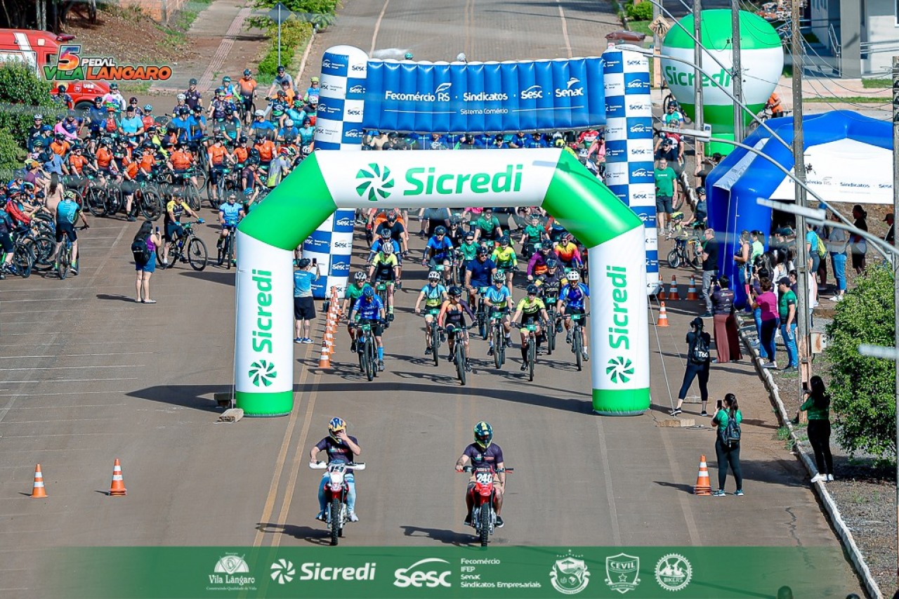 5º Pedal de Vila Lângaro reúne mais de 250 ciclistas de 24 municípios