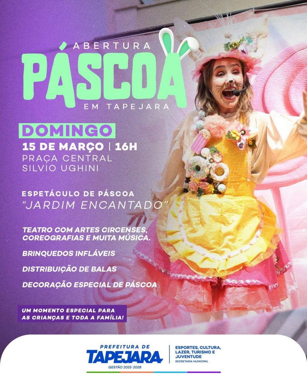 Tapejara realiza abertura da programação de Páscoa neste domingo (15)