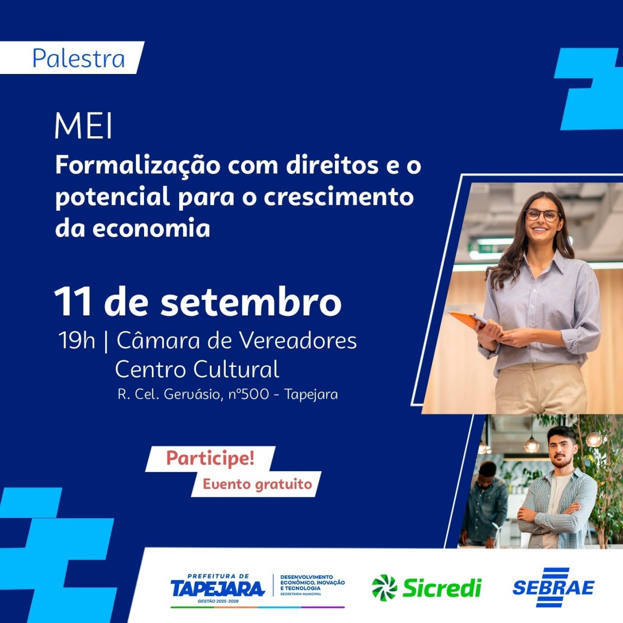 Tapejara promove palestra gratuita para MEIs nesta quarta-feira (11)