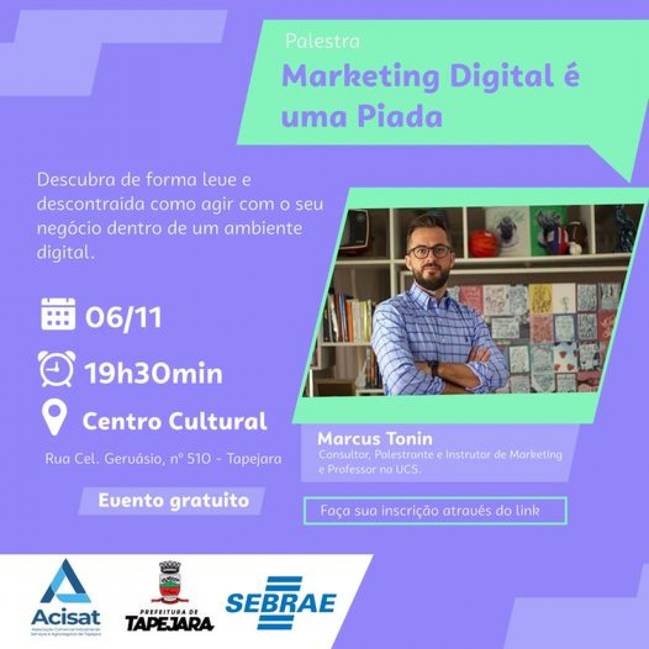 Palestra sobre Marketing Digital