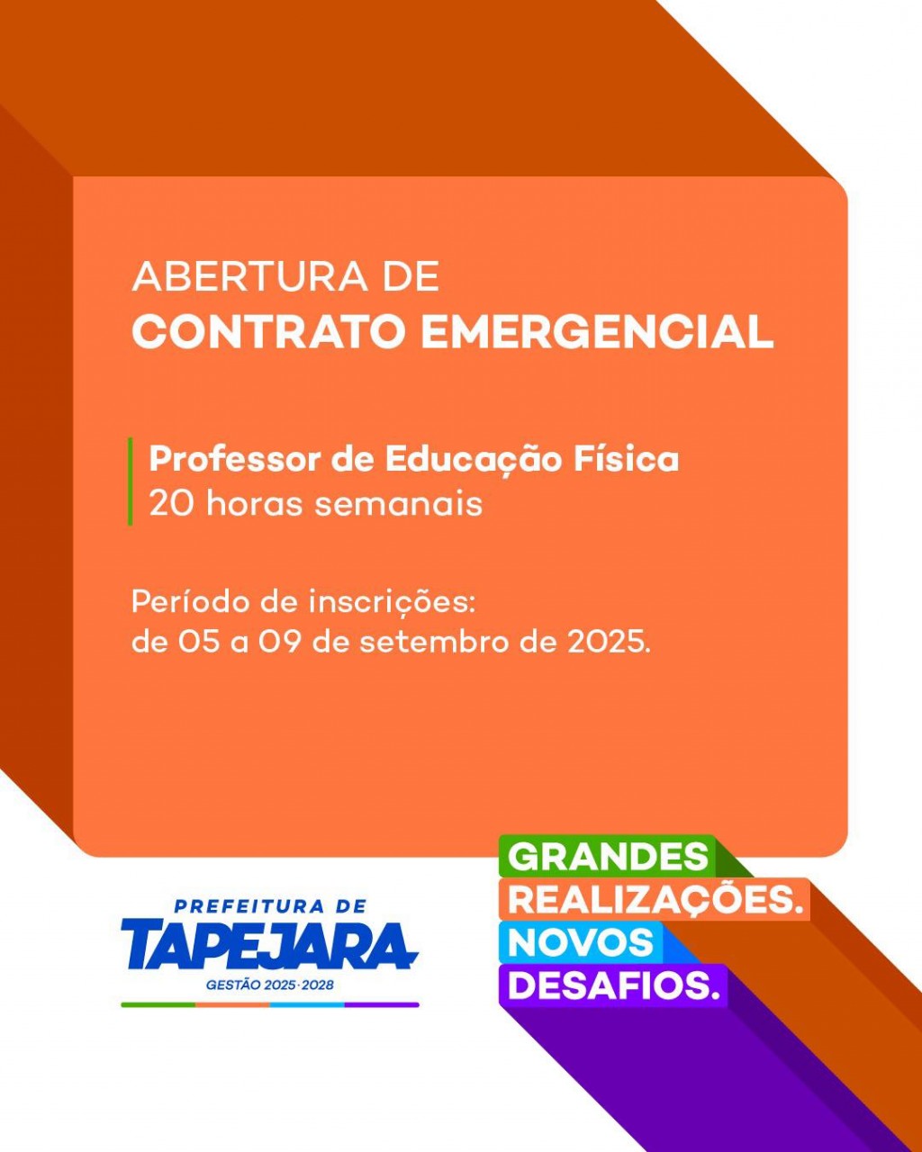 Encerram amanhã (9) inscrições para processo seletivo de professor