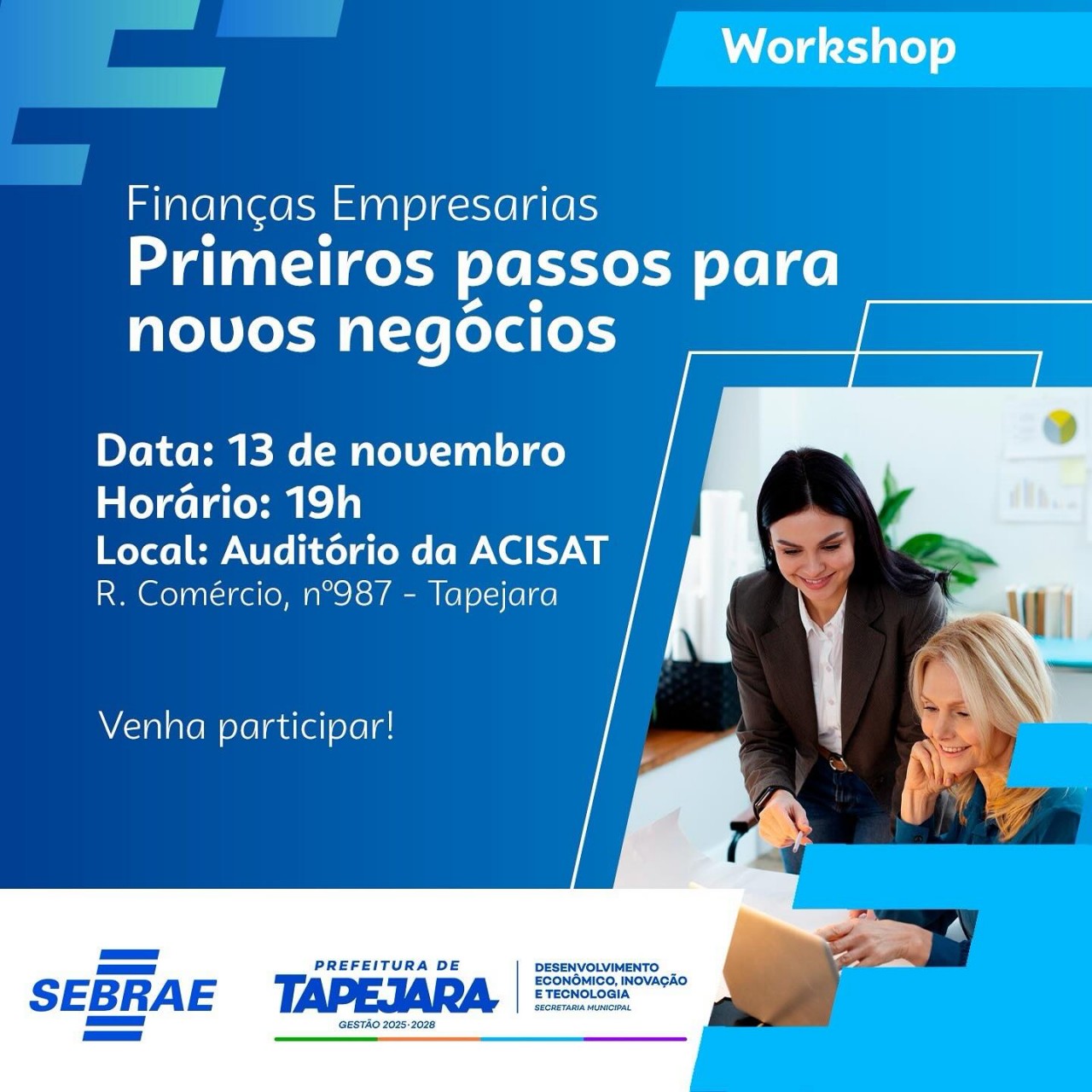 Tapejara recebe workshop sobre finanças e empreendedorismo