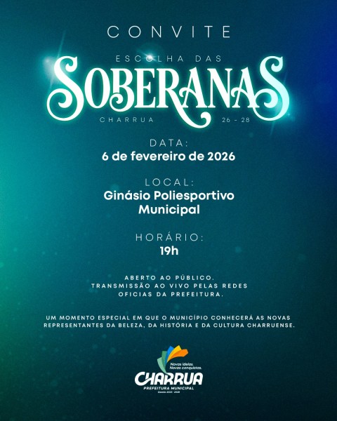 Charrua realiza Escolha das Soberanas nesta sexta-feira (06)